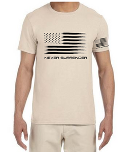 Never Surrender Unisex Tshirt  **Free Shipping**