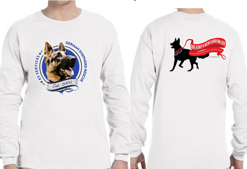 K9 Services German Shepherd Rescue Long Sleeves  Free Shipping