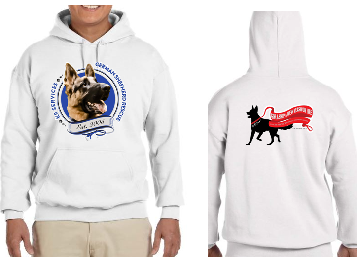 K9 Services German Shepherd Rescue Hoodie *Free Shipping*