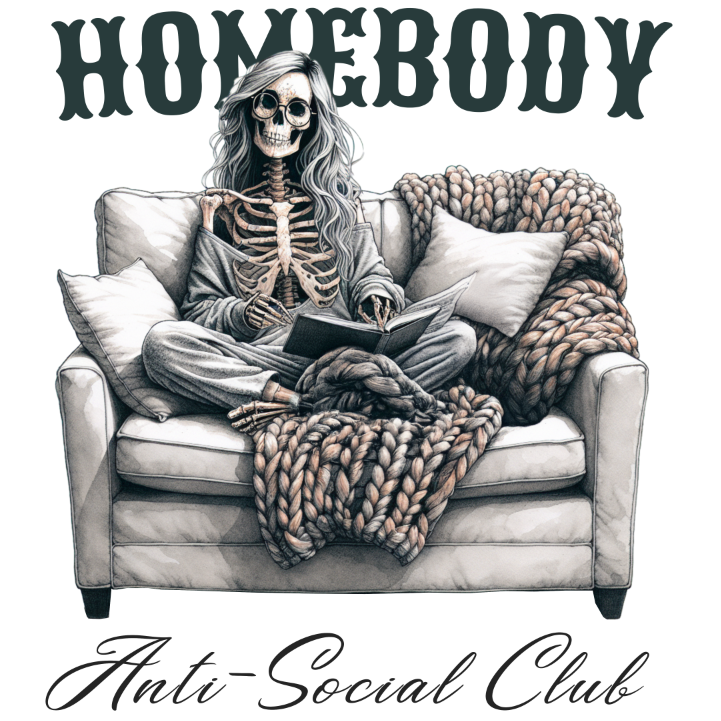 Homebody Anti-Social Club Tshirt  **Free Shipping**