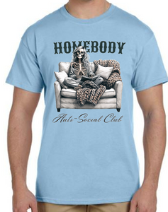 Homebody Anti-Social Club Tshirt  **Free Shipping**
