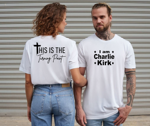 I am Charlie Kirk Tshirt  This Is The Turning Point  Free Shipping