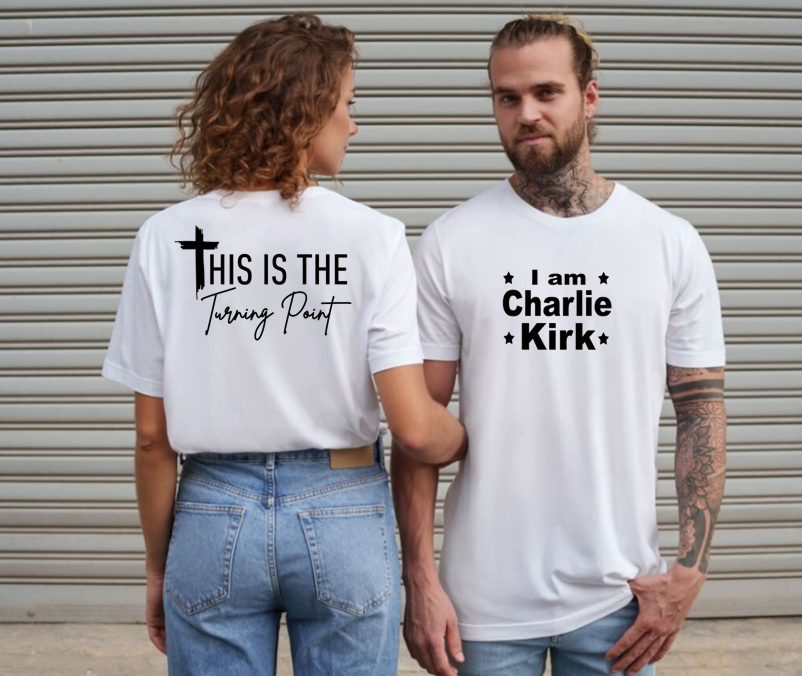 I am Charlie Kirk Tshirt  This Is The Turning Point  Free Shipping