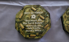 Polk County Sheriff Grady Judd; Epoxy Resin; Coaster; 68/110/Free Shipping