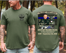 Polk County Sheriff's Office K9 Deputy Matt  Williams & K9 DiOGi Tshirt  **Free Shipping**