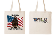 Wildside Fundraiser: Canvas Totes of Snow, Misc Designs   *Free Shipping*
