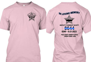Deputy Forrest Scott T-Shirt  Free Shipping