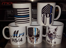 Blue Line Coffee Cups