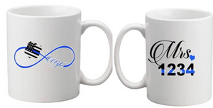 Blue Line Coffee Cups