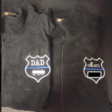 Fleece Jackets or Hoodies,  Mom  & Dad Badge or Star