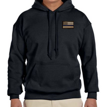 Hoodies Unisex Blue Line Flag