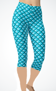 Mermaid Tail Leggings or Capri's
