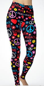 Peace Leggings or Capri's