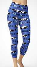 Police Cars & Donut Leggings or Capri's